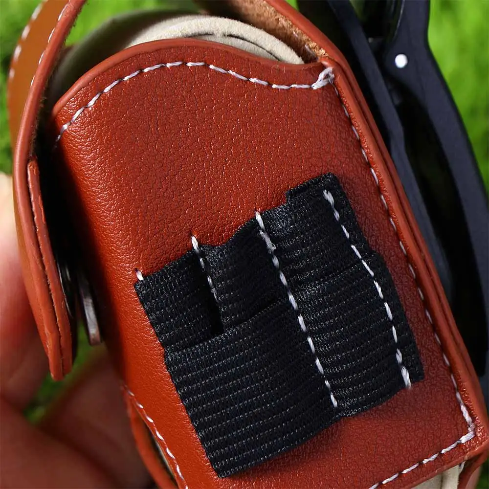 Bolsa de almacenamiento de bolsillo para artículos deportivos, bolsa de almacenamiento de pelota de Golf de cuero, contenedor de pelota de Golf, soporte de cintura, bolsa para pelota de Golf - imagen 5