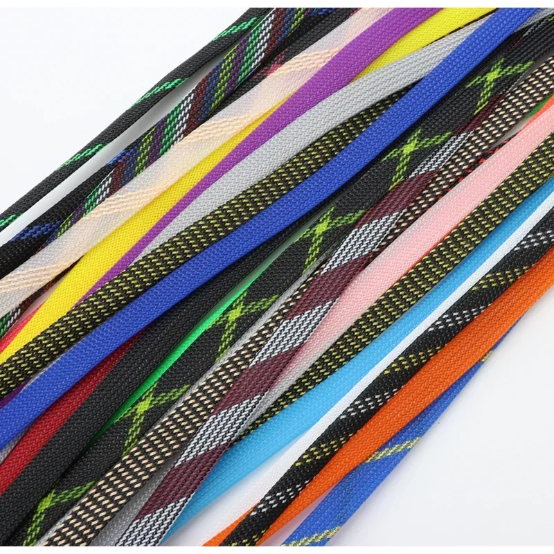 Funda de Cable expandible PET de 1 ~ 50M, 20mm, línea de Cable trenzada ajustada de alta densidad, funda protectora de Cable trenzada para cables - imagen 2