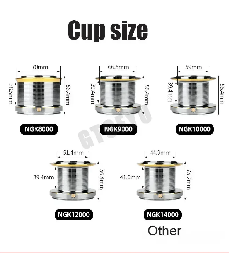 Carrete de pesca giratorio de 50kg, ancla de 18 rodamientos, 10000S, 12000S, 14000S, carrete fuerte de fundición larga, rueda de lubina para pesca en el mar - imagen 5