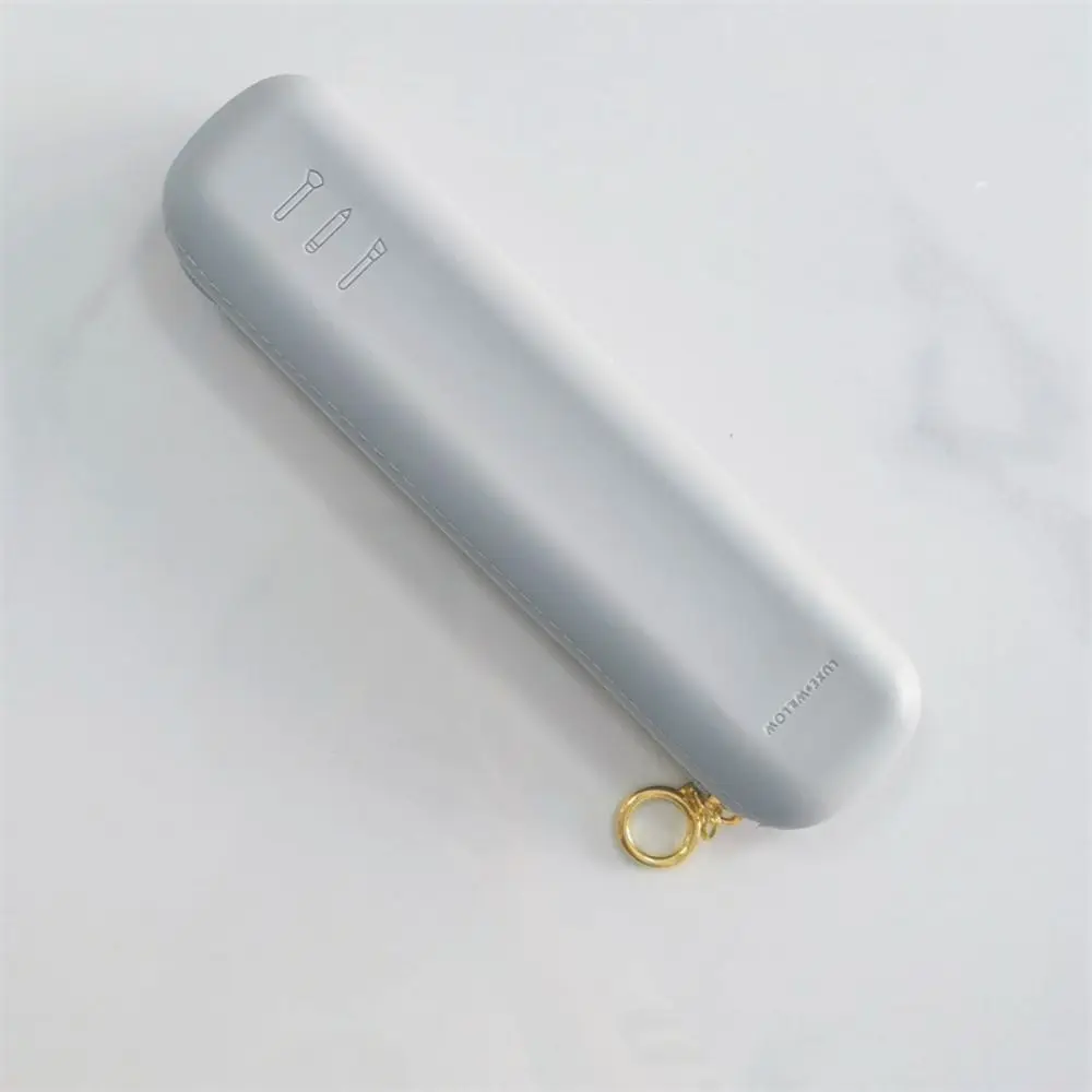 Bolsa de silicona para brochas de maquillaje, regalo, gran capacidad con cremallera, bolsa de almacenamiento para brochas de maquillaje, herramienta de almacenamiento de maquillaje - imagen 5