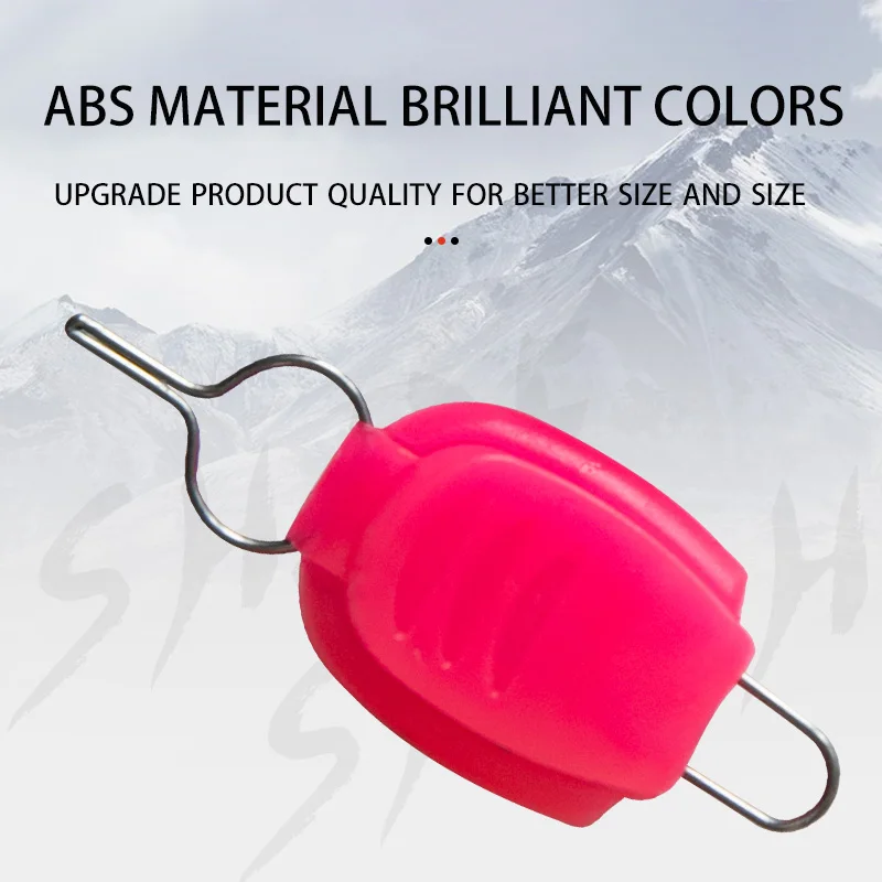 Soporte para sedal de pesca, carrete de cebo, soporte para sedal de pesca, Clip, tapón de hebilla, equipo de pesca, 10 Uds., 10 colores - imagen 3