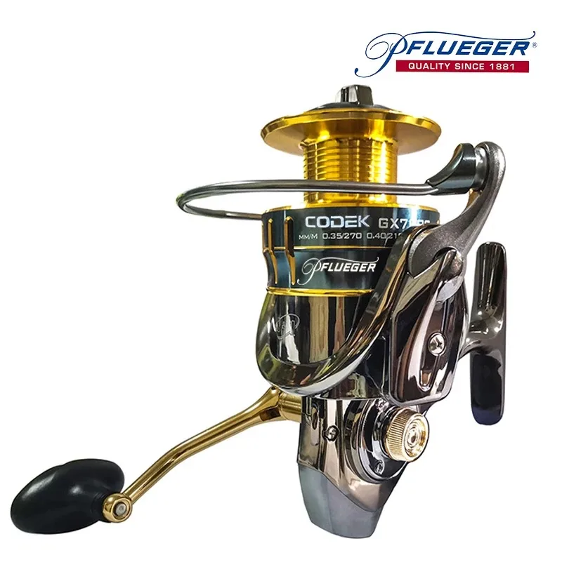 Carrete spinning Pflueger metálico 5+1 rodamientos - Sistema arrastre suave - imagen 3