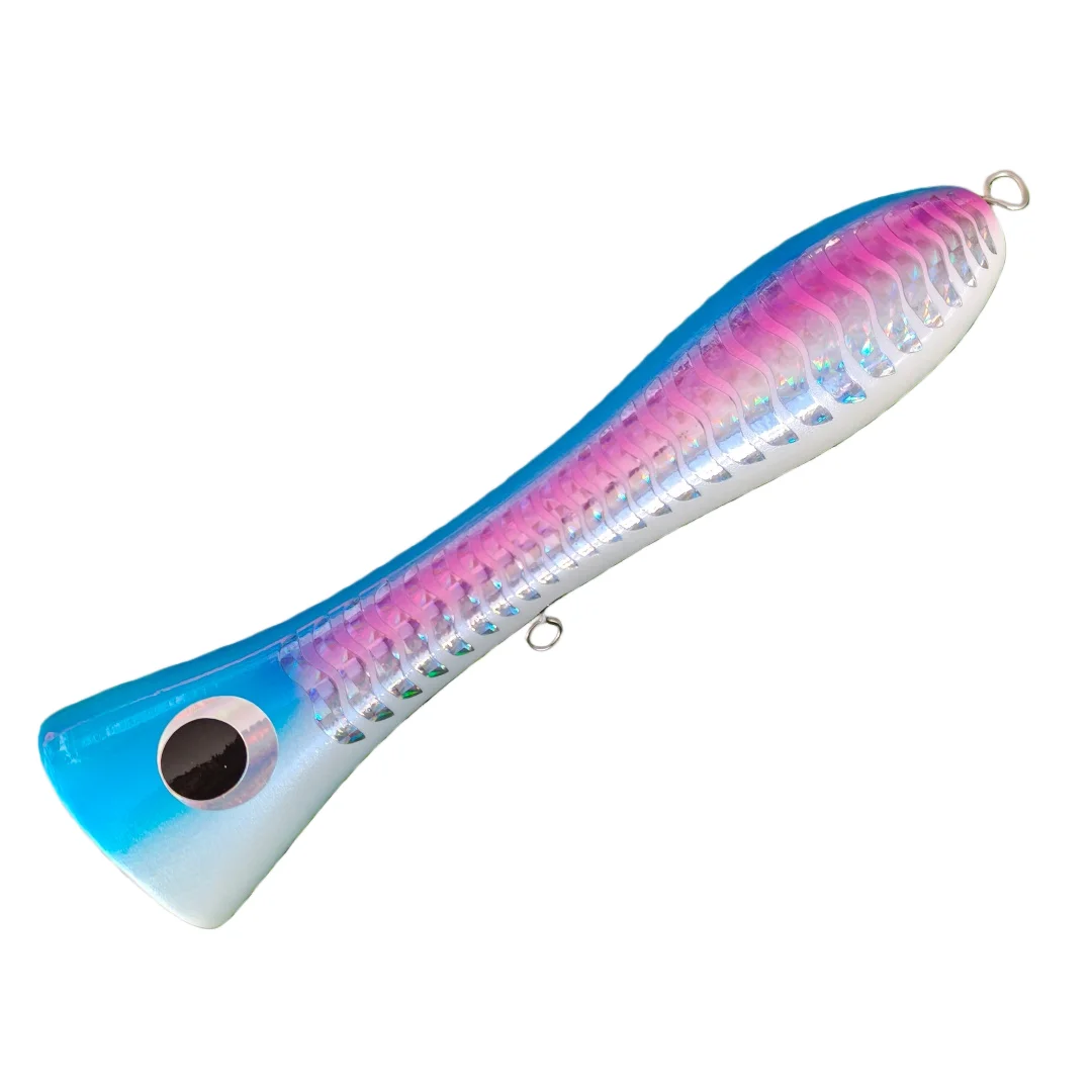 Swolfy 25cm 153g GT señuelo de pesca Topwater Poppe madera agua salada atún Bluefish Artificial mar barco pesca cebo duro - imagen 3