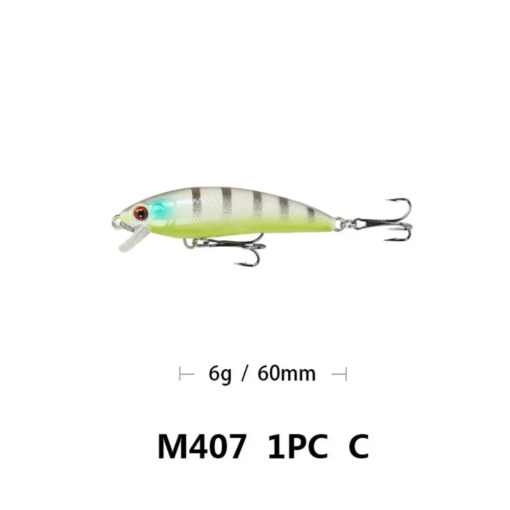 Minnow Wobblers de hundimiento mini, Señuelos de Pesca de 6cm y 5,7g, cebo duro de plástico Artificial para trucha, aparejos de pesca de lubina - imagen 3