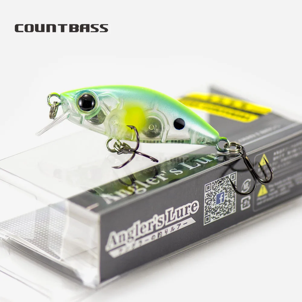 COUNTBASS Minnow de hundimiento lento 43 mm 1-3/4" 4,8 g 3/16 oz. Señuelos de pesca Wobblers HardBait Plug La Peche Au Leurre - imagen 5