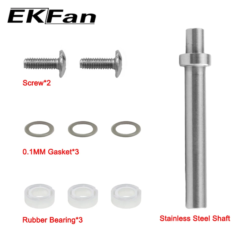 Rodamientos de plástico de eje de 4mm de acero inoxidable Ekfan 7x4x2,5 MM para accesorios de piezas de carrete de fundición giratoria - imagen 2