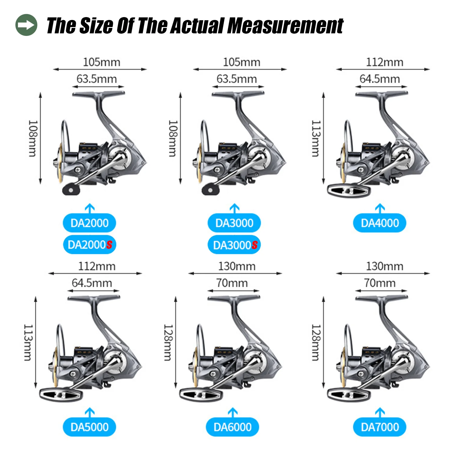 Carrete De Pesca De agua salada, bobina giratoria, velocidad 5,2: 1/4, 9:1, 6-15kg, arrastre máximo - imagen 3