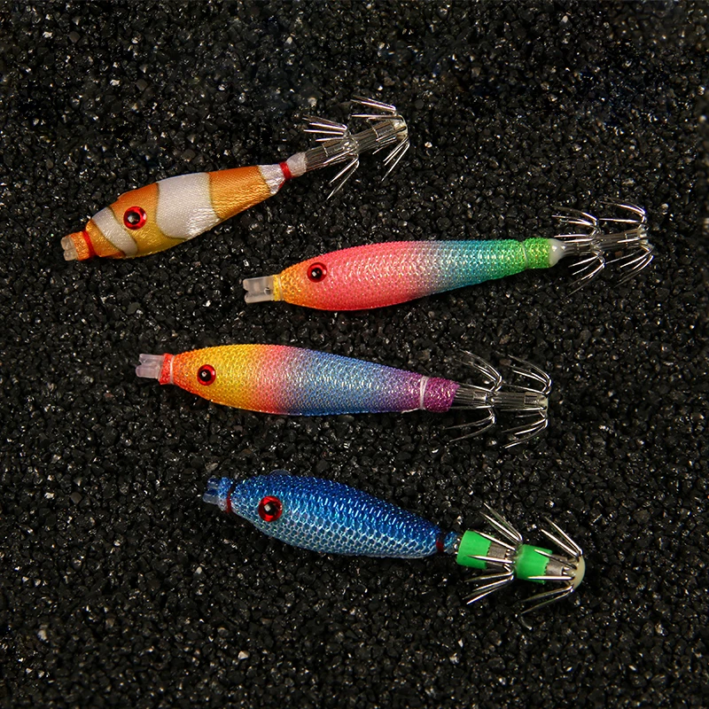 Señuelo de pesca con plantilla de calamar suave, luminoso, flotante, cebo Artificial, EGING para Webfoot, pulpo, señuelo de pesca de sepia - imagen 5