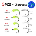 5pcs chartreuse