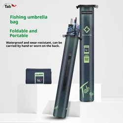 Bolsa para paraguas de pesca al aire libre, bolsa para caña de pescar, bolsa de almacenamiento integrada para aparejos de pesca, bolsa de almacenamiento plegable y liviana