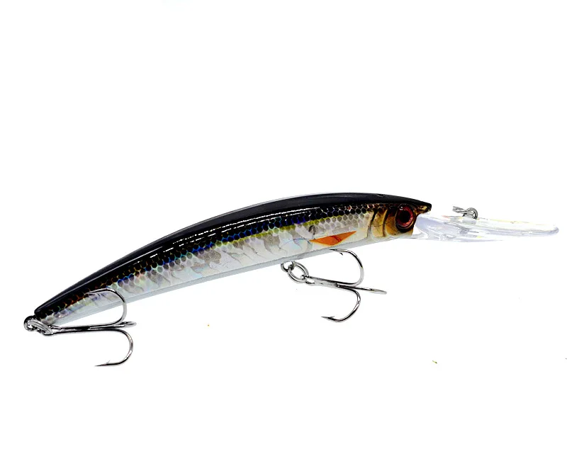 Señuelo de pesca Minnow cebo lengua larga boca 15cm 17cm cebo duro señuelos artificiales 15g 21g lubina mandarín 1 pieza venta - imagen 5