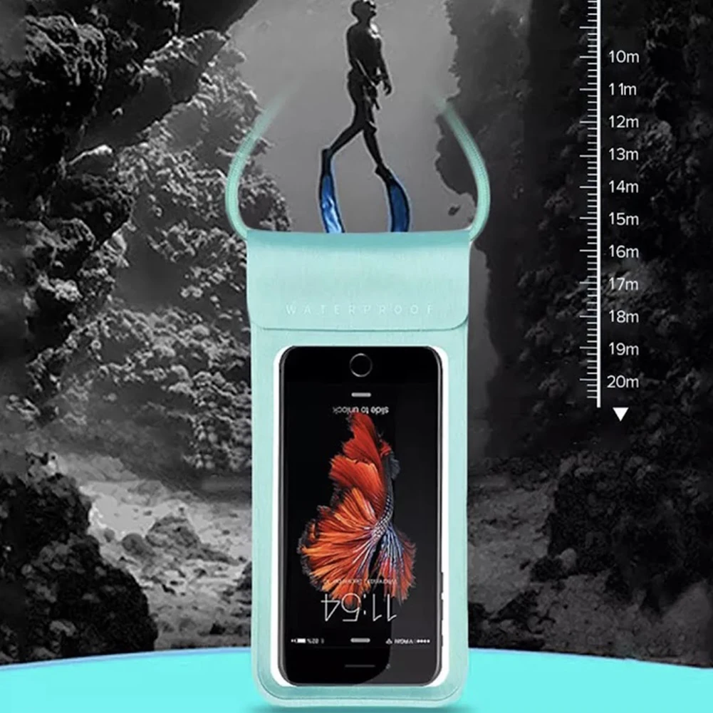 Explore bajo el agua con su teléfono inteligente en protección impermeable