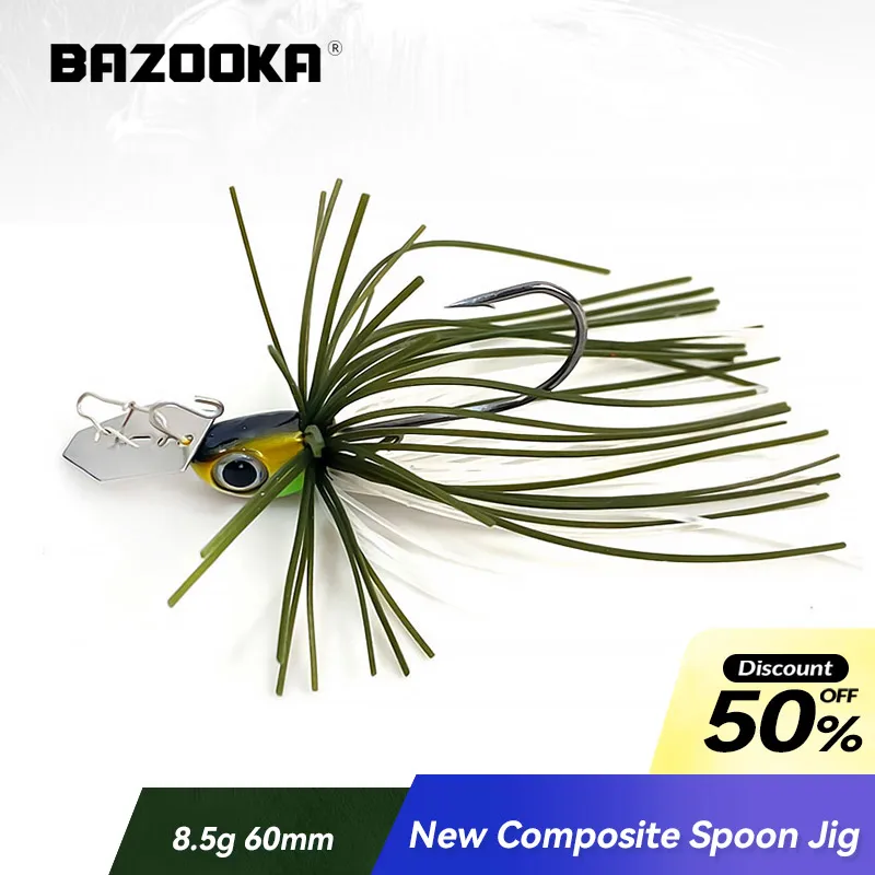 Bazooka-cebo de alambre giratorio, juego de Señuelos de Pesca, Spinner, gancho de Metal, cuchara, Wobblers, lubina Artificial, lentejuelas, Lucio, carpa, hielo, invierno