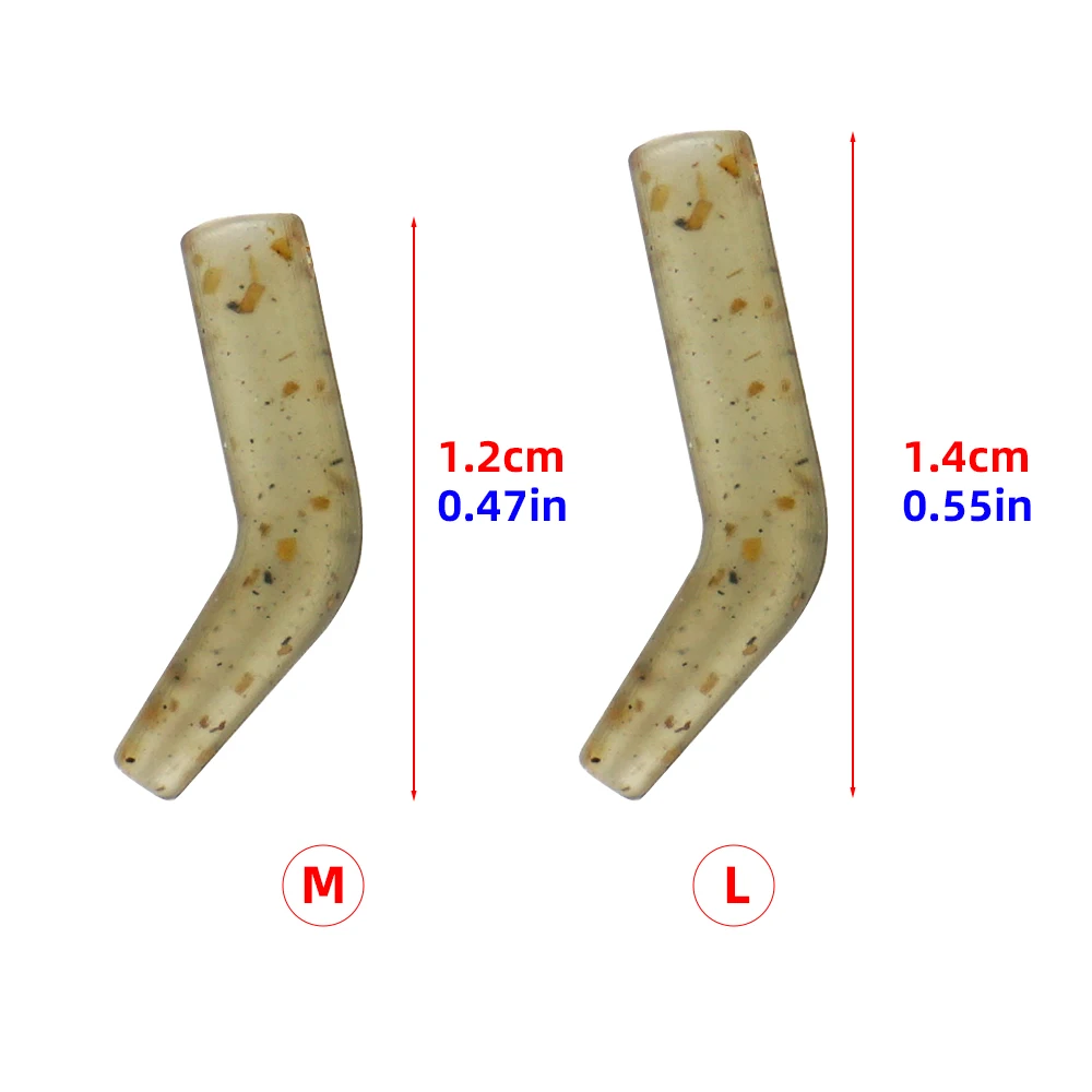 Hirisi 25 uds anzuelo de pesca de carpa Kickers D Rig Kicker alineadores ganchos mangas aparejos mangas antienredos alineador de anzuelos AH251 - imagen 4