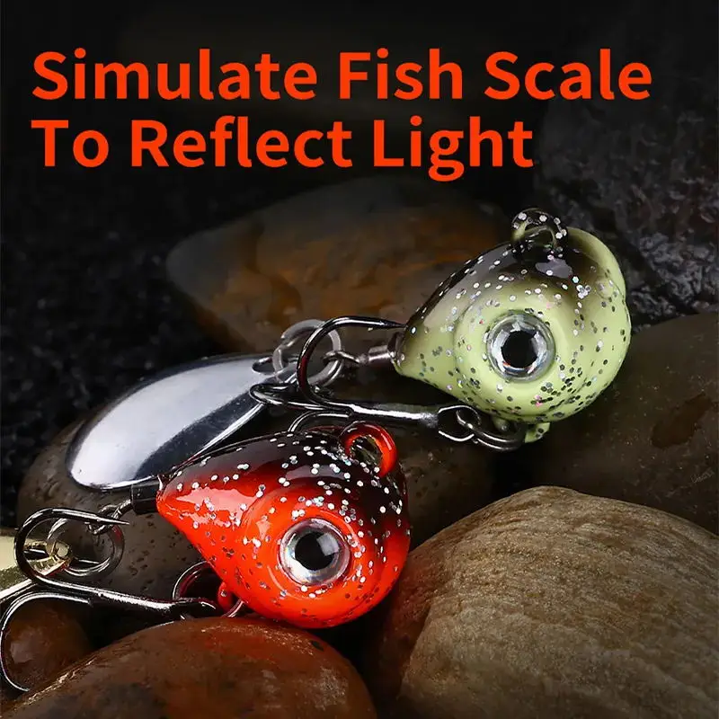 WEIHE 5 uds 5g 7g 18g recién llegado Mini VIBE de Metal con cuchara señuelo de pesca aparejos de pesca Pin Crankbait vibración Spinner S - imagen 3
