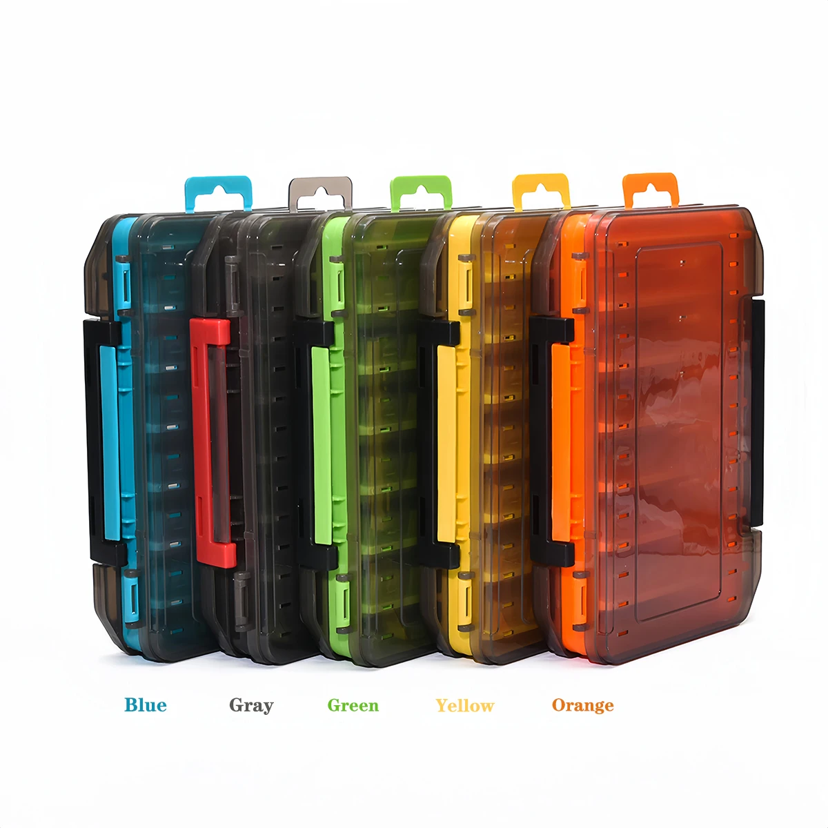 Caja de aparejos pesca multicelda para anzuelos y señuelos wobblers - imagen 5