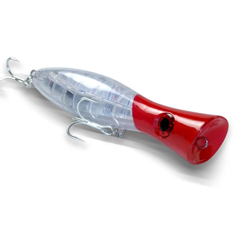 1 Uds Topwater Big Popper 180mm105g Señuelos de Pesca flotantes anzuelos triples Wobblers cebos duros artificiales aparejos de pesca Isca - imagen 5