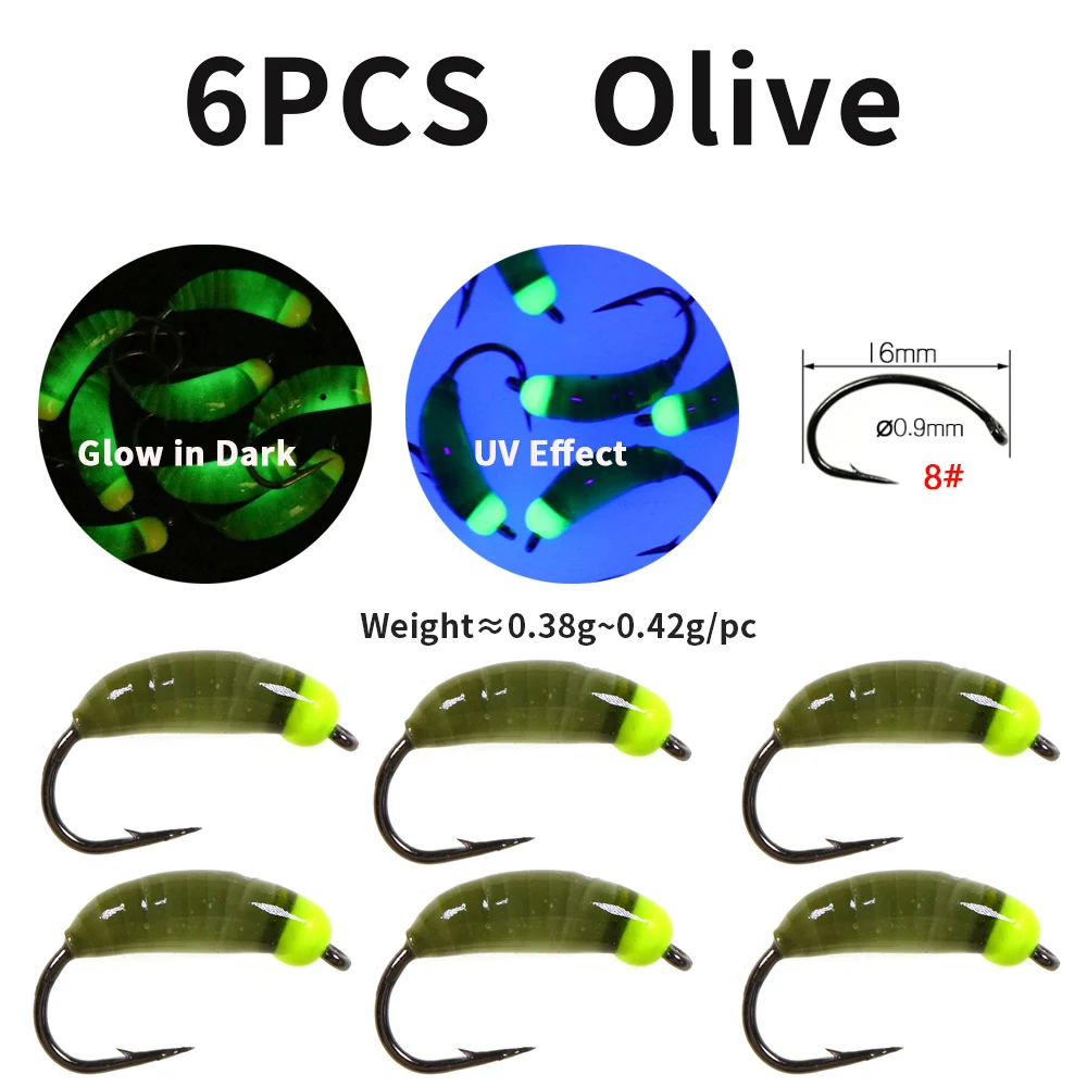 6PCS Olive