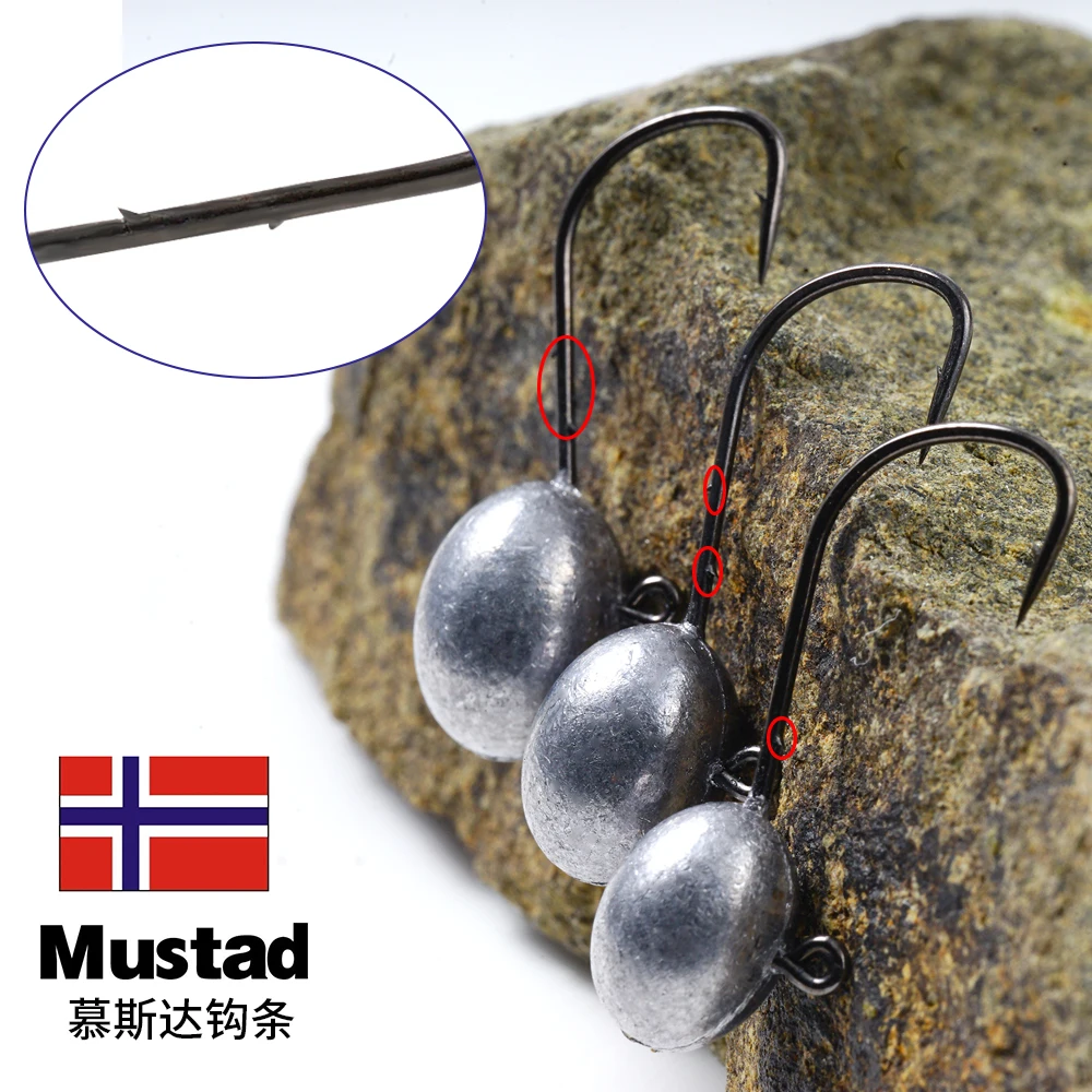 SUNMILE-Mini anzuelos de cabeza de pez Rockfish, 5 piezas, 1,5g, 2g, 3g, 4g, 5g, señuelo suave, anzuelos de gusano - imagen 3