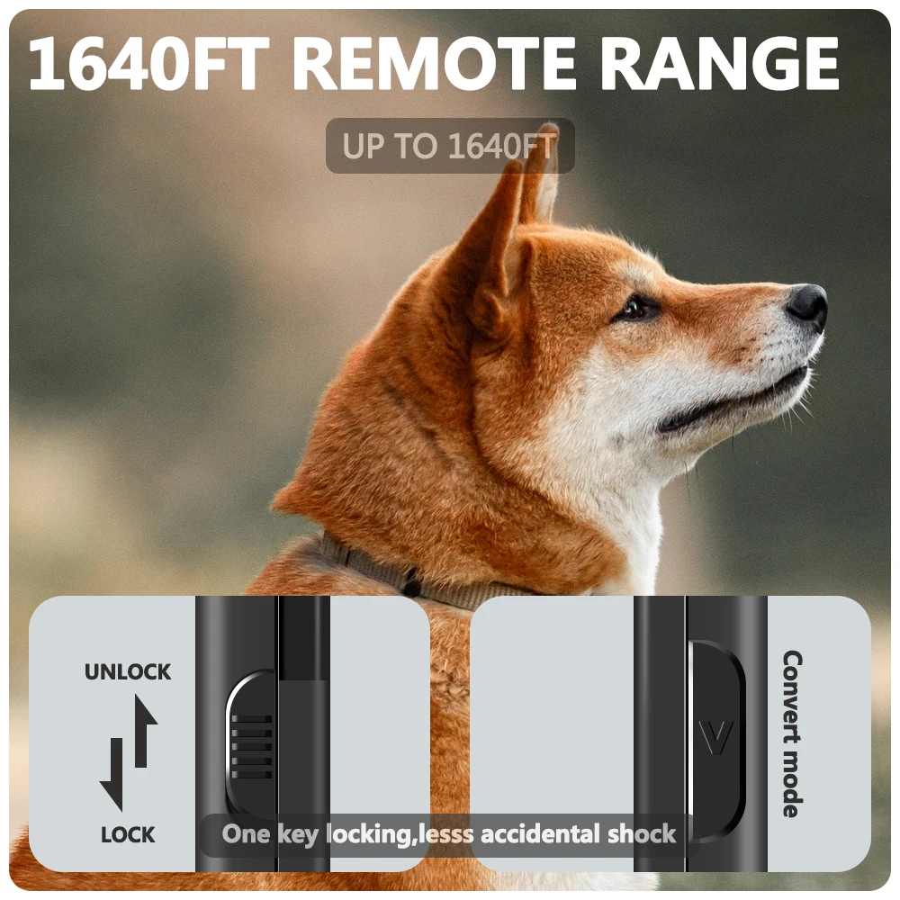 Collar de choque para perros con control remoto, 3 modos de entrenamiento, Collar de entrenamiento para perros recargable para entrenar 2 perros - imagen 4