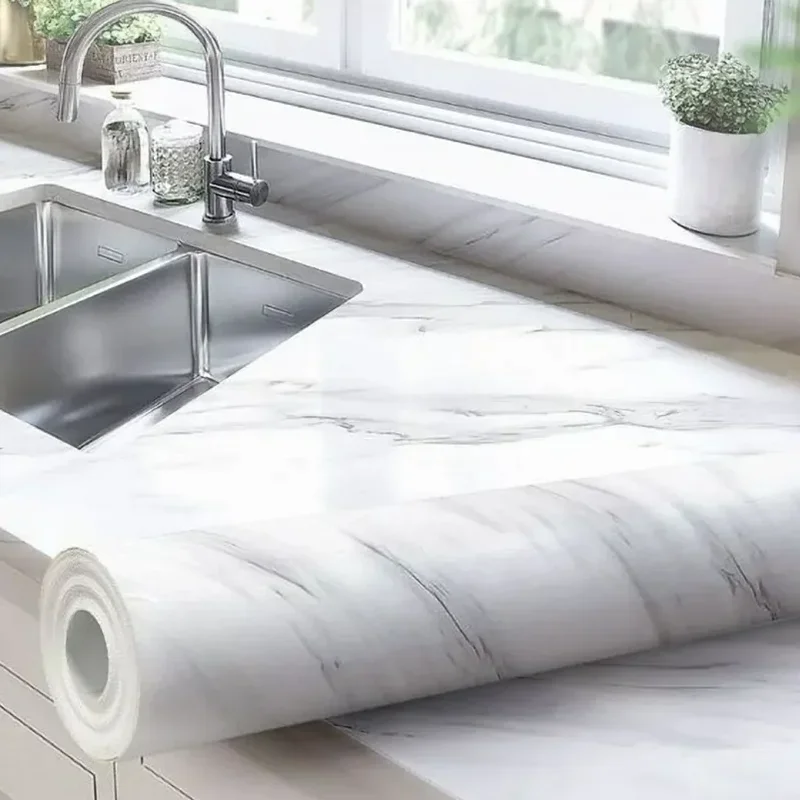 Autoadhesivo de 60CM, decoración de fondo, pegatina de pared, papel tapiz impermeable y lavable en rollo para pared, muebles, decoración del hogar - imagen 3