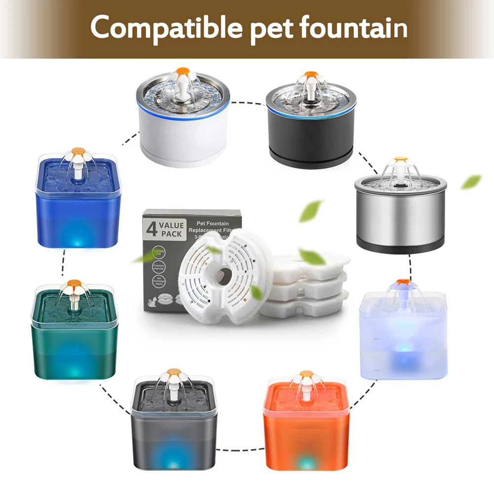 Filtro carbón activado para fuente agua mascota repuesto - imagen 5