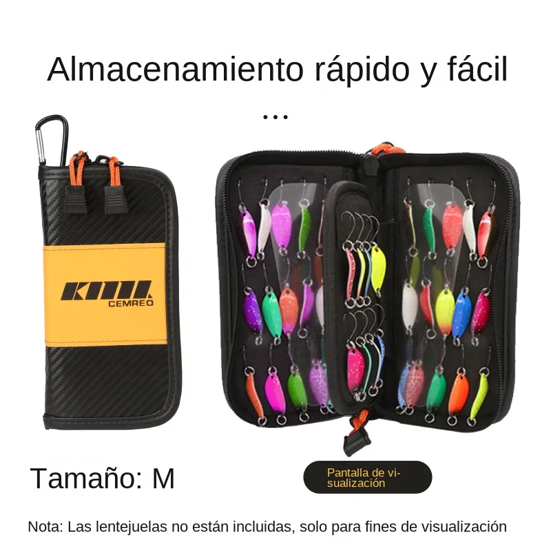 Cartera para señuelos de gran capacidad, bolsa giratoria duradera, almacenamiento de señuelos, Estuche de transporte, billetera para Gitter, bolsa de pesca, accesorios de pesca - imagen 4