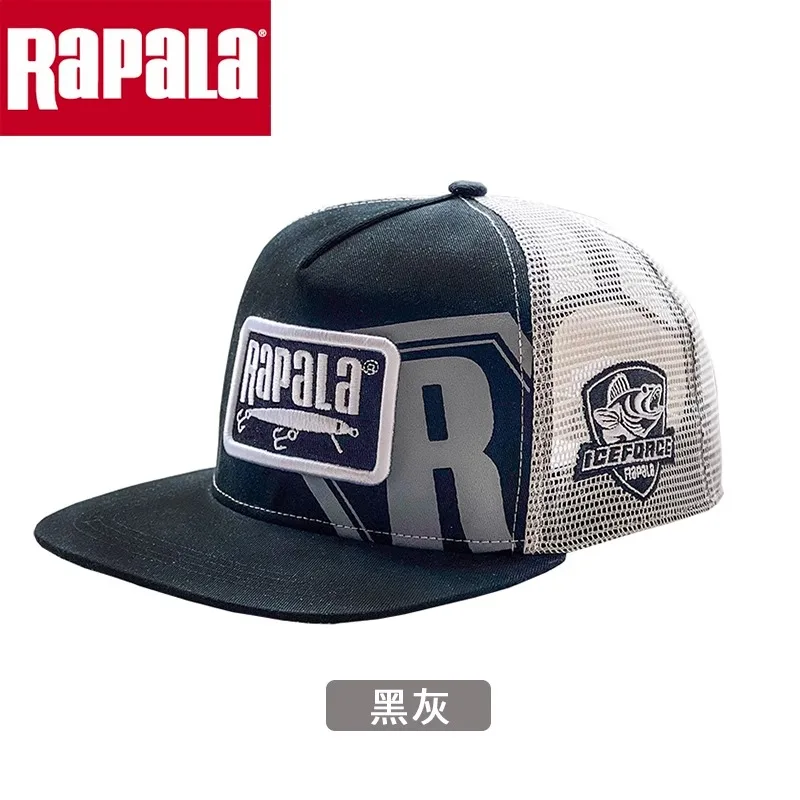 RAPALA sombrero de pesca bordado para hombre y mujer, gorra de ala plana, malla trasera, ajustable, béisbol, camión, Snapback, Golf - imagen 3