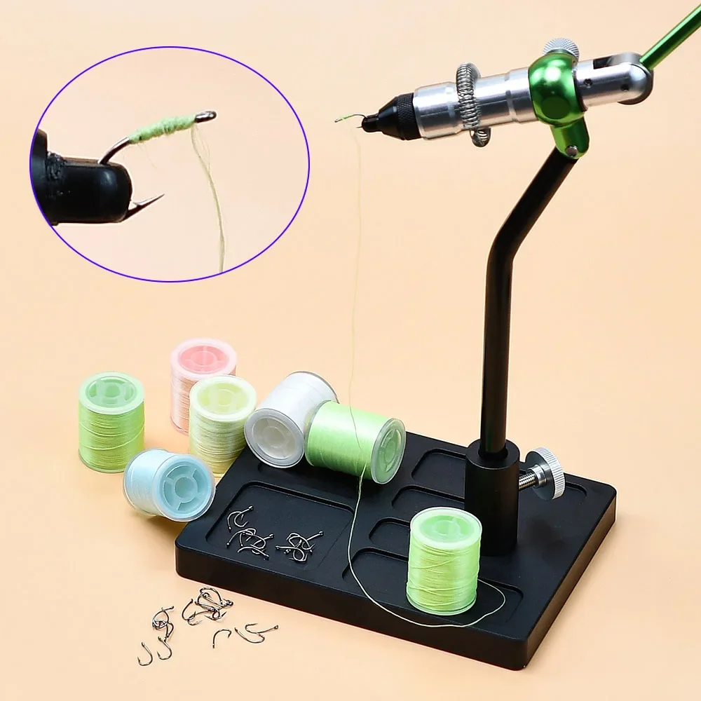 MNFT 2 carretes hilo para atar moscas varios colores filamentos 150D materiales para atar hilo de nailon para moscas húmedas y de ninfa - imagen 5