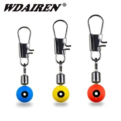 10 Uds. Flotador de pesca Bobber Stops Space Beans conectores giratorios Wobbler mar pesca agua salada Metal herramientas de plástico Accesorios