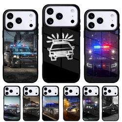 Funda iPhone 17 Air – Carcasa de Coche de Policía para iPhone 13‑17