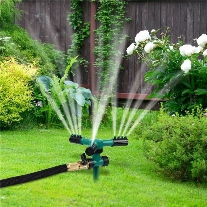 Aspersor de jardín automático giratorio para riego de césped - imagen 4