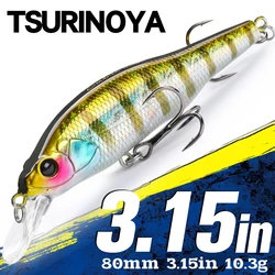 TSURINOYA Jerkbait Minnow Sabre 80SP – Señuelo suspendido 80mm para bass