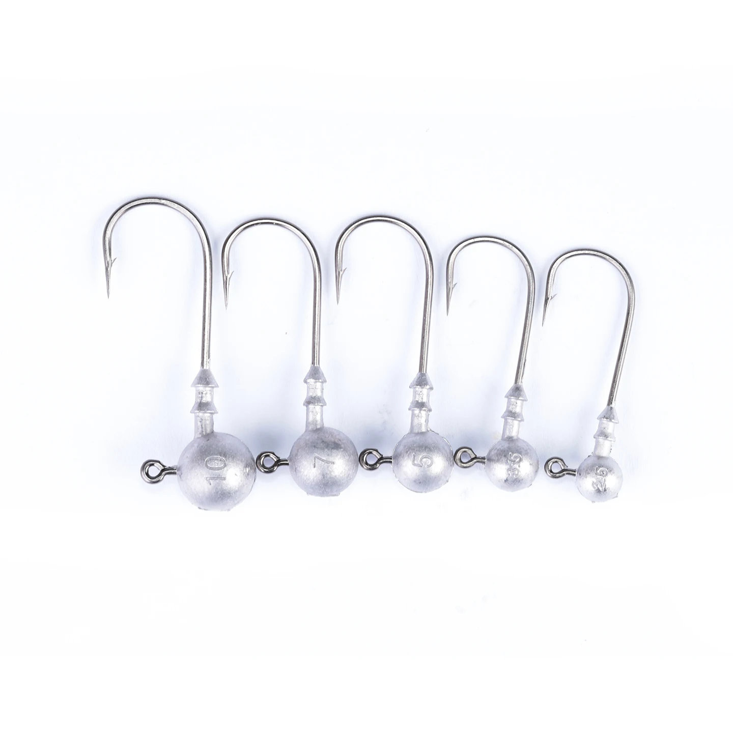 Nuevo 10 Uds 3X/4X fuerte anzuelo con cabeza de anzuelo de pesca fundido a presión anzuelo de sangre cabeza plantilla señuelo cebo duro anzuelo de gusano suave para pesca - imagen 5