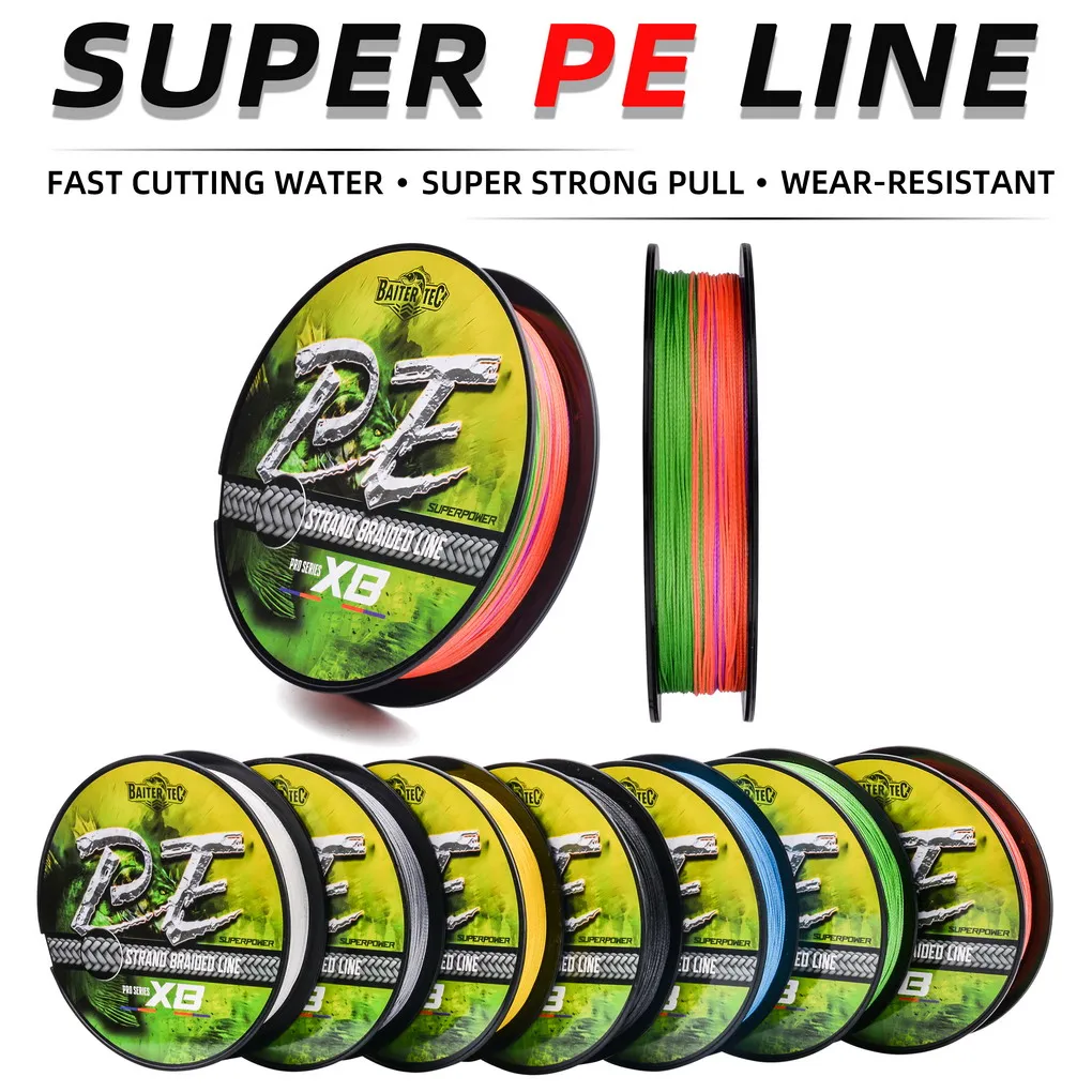 Línea de pesca trenzada de 8 hebras, multifilamento de 100M, pesca de carpa, alambre trenzado japonés, accesorio de pesca, línea de PE - imagen 5