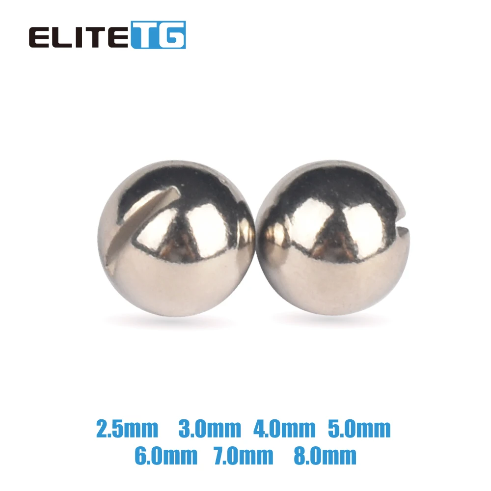 Elite TG 20 piezas bola de pesca cabeza de anzuelo de hielo 2,5 ~ 8mm DIY sin anzuelo señuelo pesca de invierno para perca Sunfish Crappie invierno