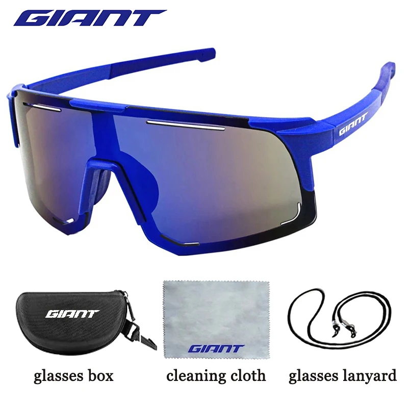 Gafas de sol gigantes para ciclismo para hombre y mujer, lentes deportivas para montar en bicicleta de montaña, lentes para exteriores con estuche