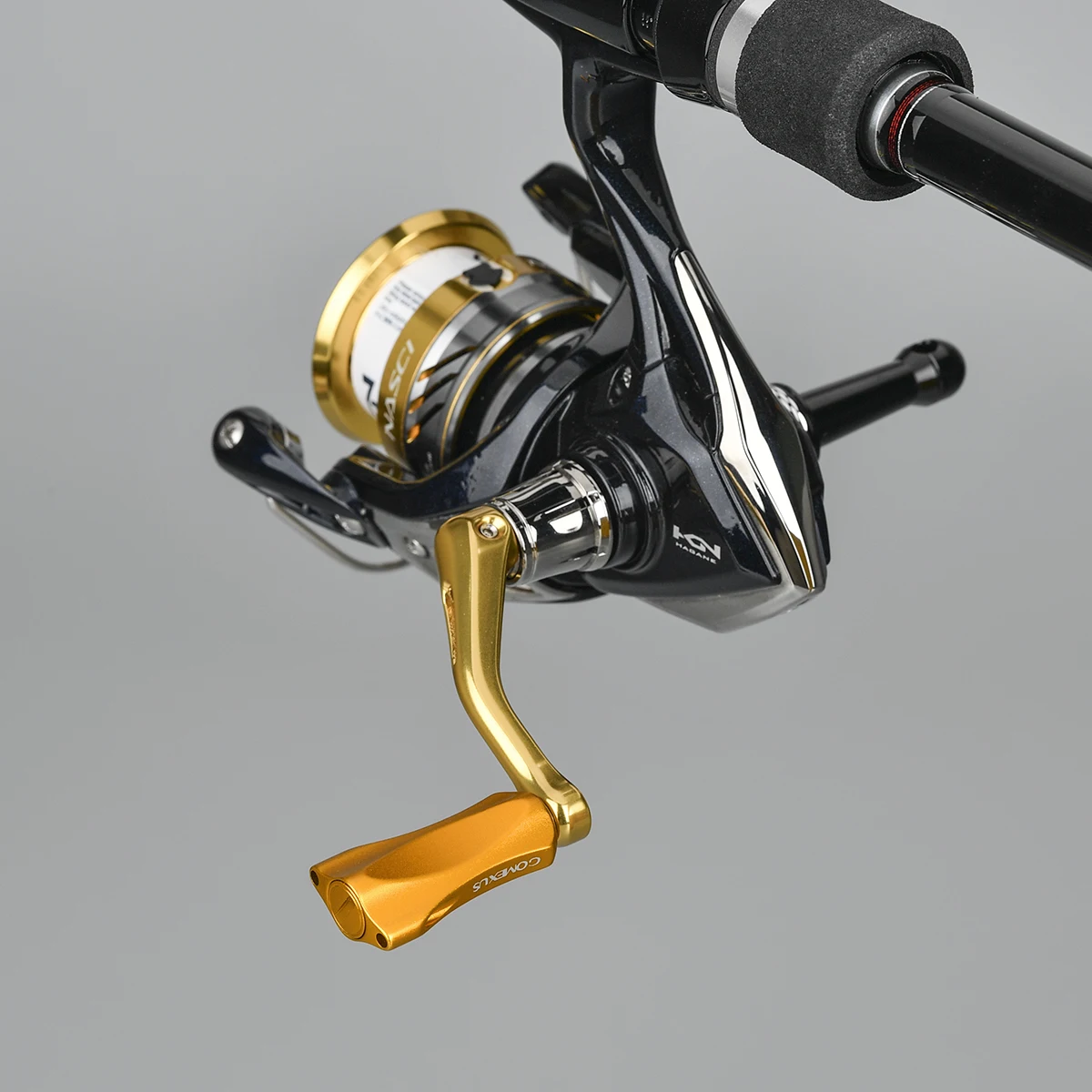 Gomexus, 1 pieza, perilla giratoria de aleación de aluminio con mango de carrete de 21mm para Shimano Stradic Vanford Ultegra Daiwa Fuego LT Exist Baitcasting - imagen 2