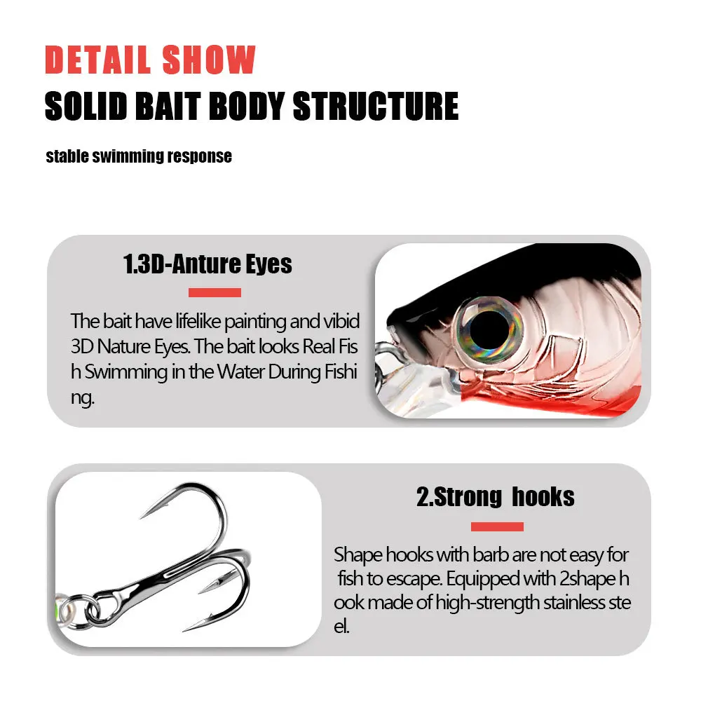 Señuelos de pesca flotantes de pececillo, 90mm, 9g, Wobblers de fundición larga para lubina de agua dulce, Swimbait, cebo duro Artificial, aparejos Jerkbait - imagen 3