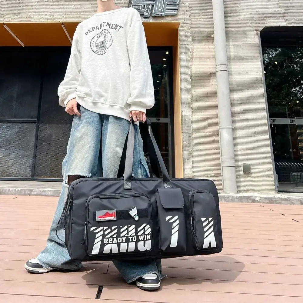 Large Capacity Badminton Racket Handbag Shoes Compartment Multifunctional Tennis Shoulder Bag Waterproof Large Gym Bag - imagen 2