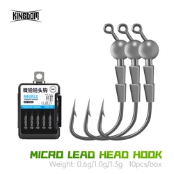 Anzuelos Jig Head Kingdom Hover - Acero al carbono para trucha y lubina