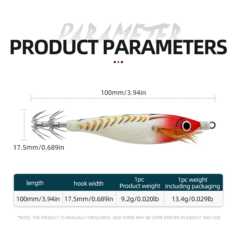 5 unids/bolsa, cebo de camarón Horizontal que brilla en la oscuridad, cebo de camarón de vientre redondo, anzuelo de calamar de simulación, señuelo de camarón de madera, cebo de pesca de mar - imagen 5