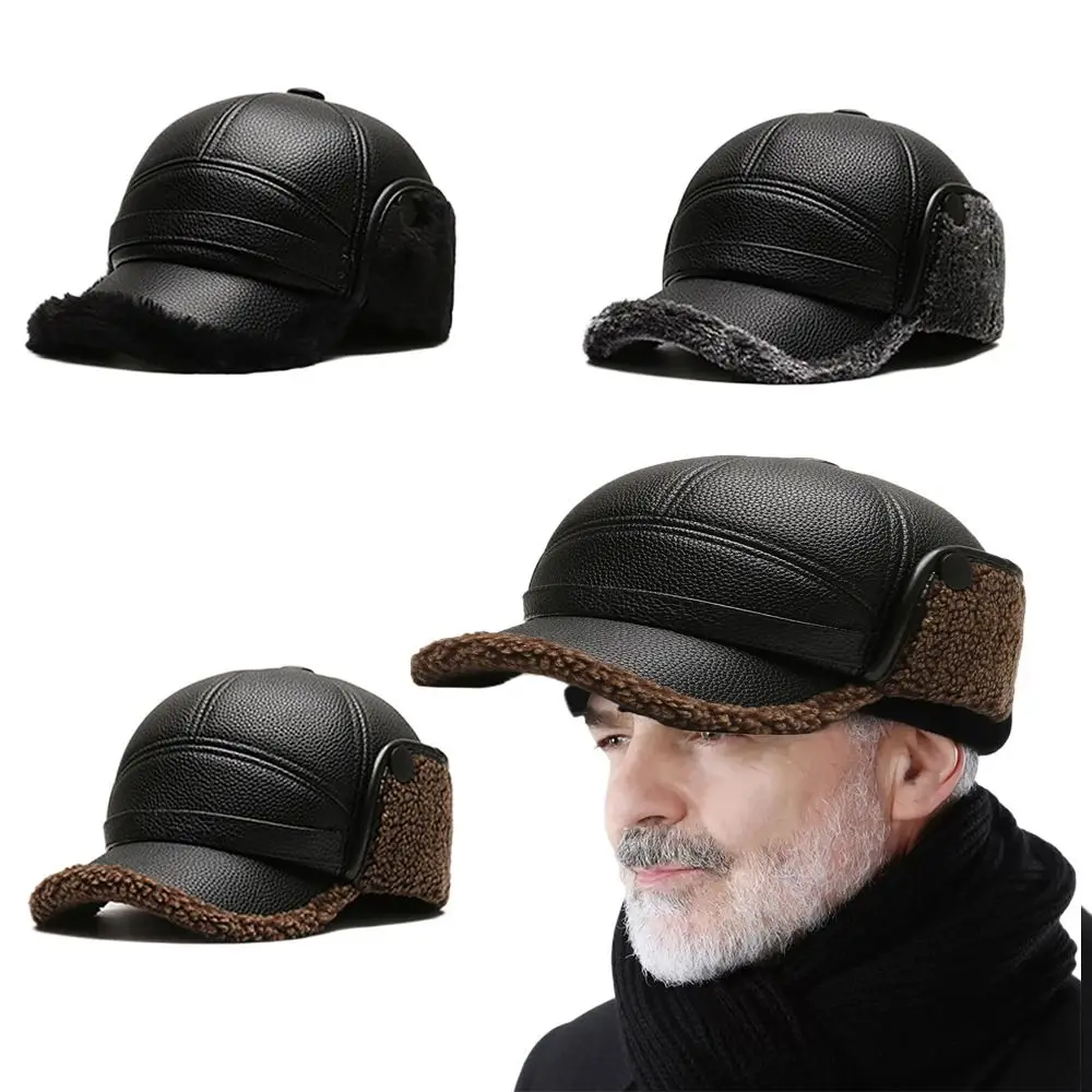 Gorro térmico de cuero – Protección orejas otoño invierno - imagen 4