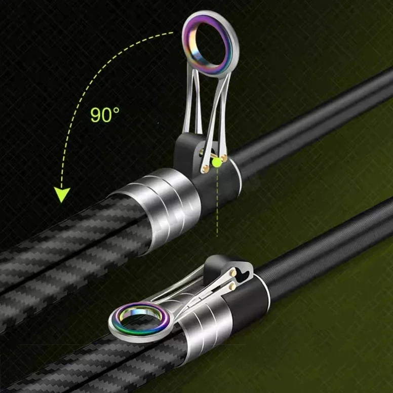 Caña de pescar telescópica de carbono, caña de pescar giratoria portátil para barco, agua salada, agua dulce, Surfcasting, 3,9 M-4,5 M - imagen 3