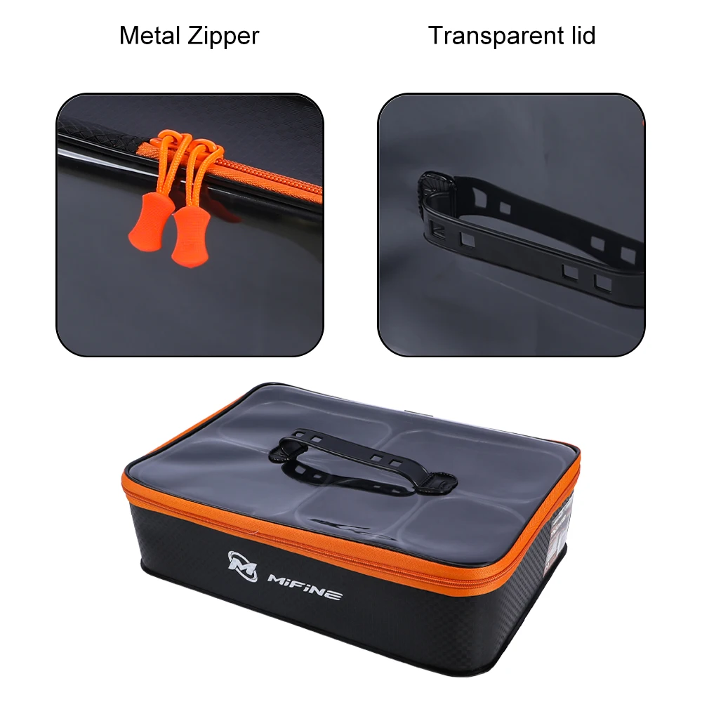 MIFINE-cubo de pesca multiusos, caja de aparejos EVA gruesa, cubo para peces vivos de gran capacidad, equipo de pesca ligero impermeable S/M/L - imagen 5