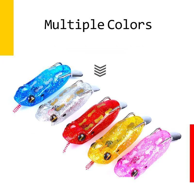 Modificación de cebo de rana con lentejuelas para colisionar con frogs16.5 G, ángulo de inclinación superior, gancho de ranura de sangre, cebo Sub - imagen 4