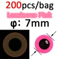 200pcs 7mm Pink