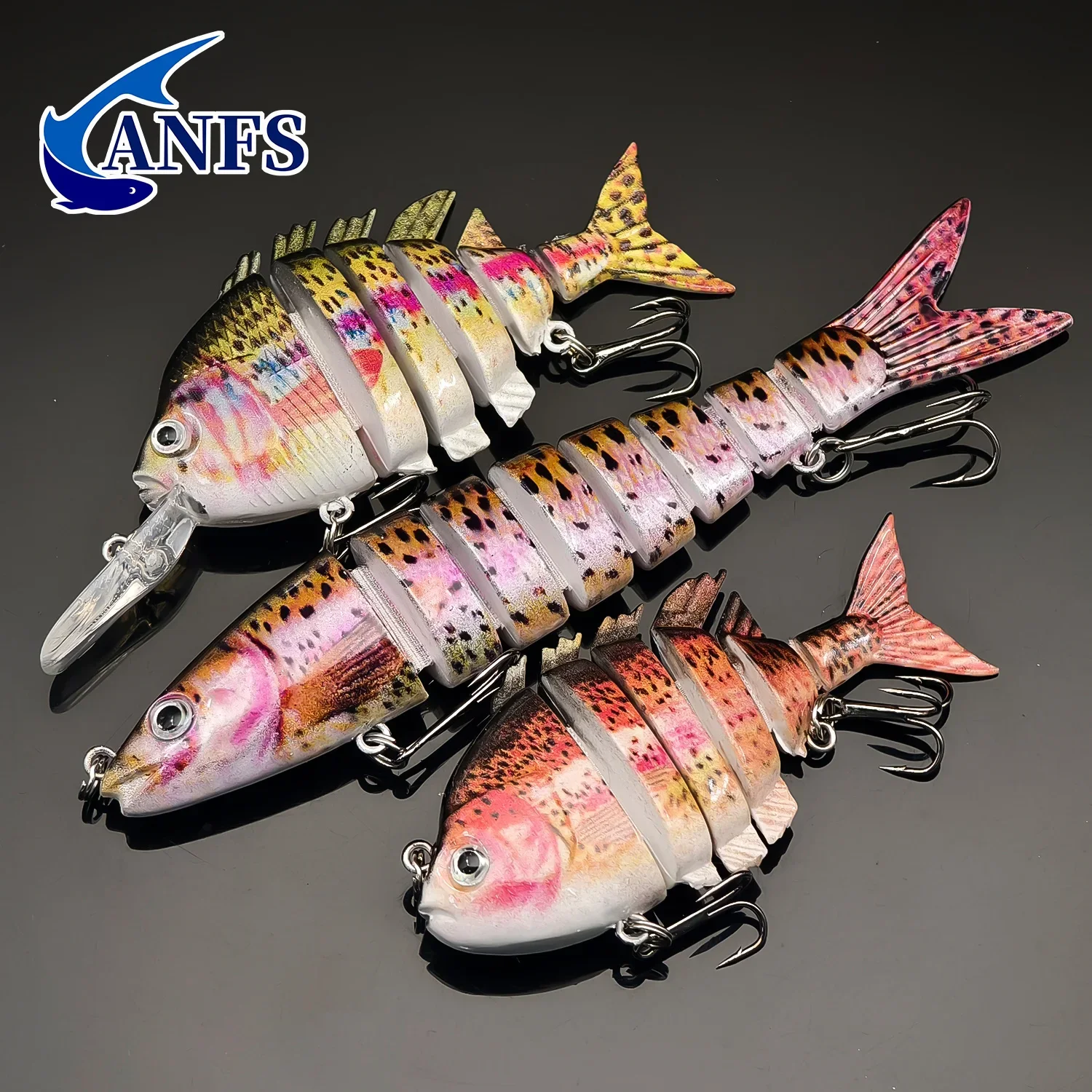 ANFS Señuelo artificial de hundimiento multisección para lubina y salmón - imagen 5