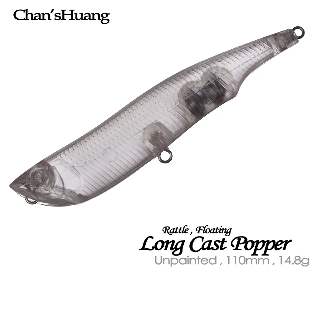 Popper de fundición larga sin pintar Chan'sHuang para pesca - imagen 2