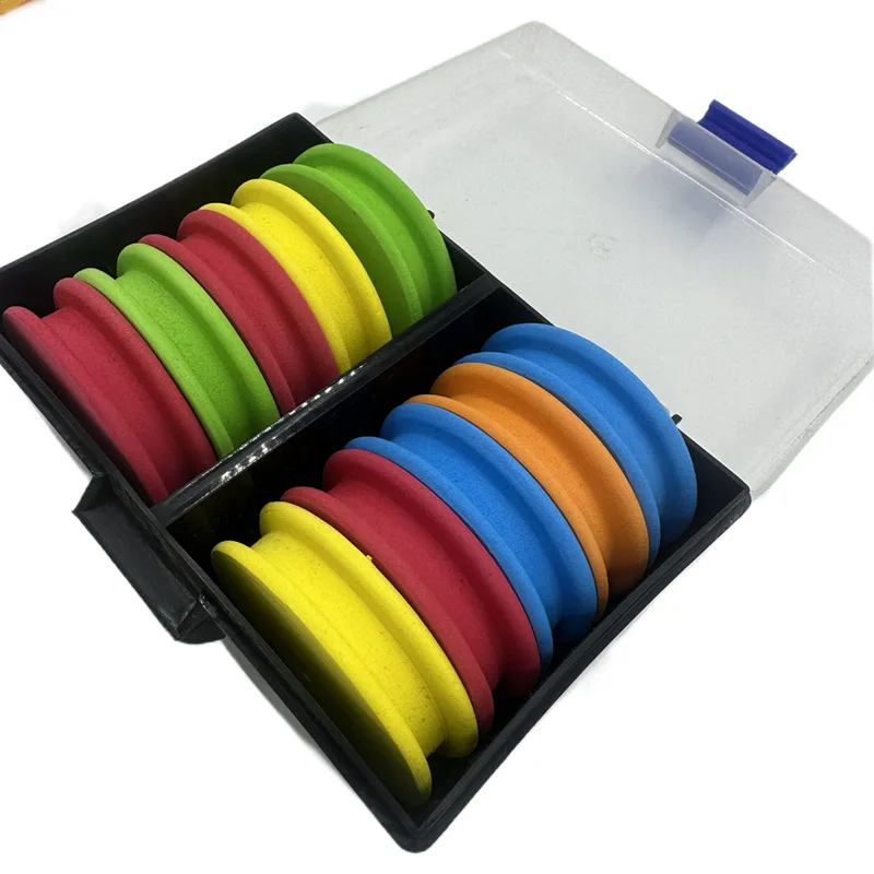 Soportes de almacenamiento para sedal de pesca, organizador de aparejos Snell, caja de aparejos líder, bobinadora de líneas de espuma EVA con carretes de aparejo - imagen 2